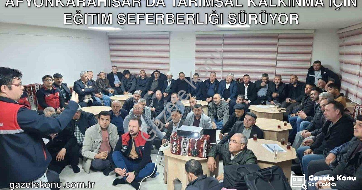 "Afyonkarahisar'da Tarımsal Kalkınma İçin Eğitim Seferberliği Sürüyor" başlıklı haber için fotoreali