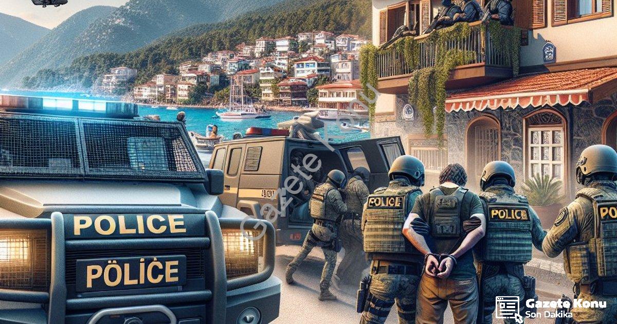 "Marmaris'te Kritik FETÖ Operasyonu: Firari Hükümlü Kıskıvrak Yakalandı" başlıklı haber için fotorea