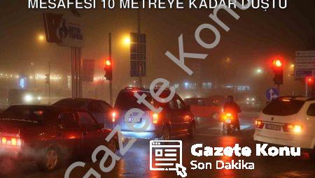 Denizli’de Yoğun Sis Alarmı: Görüş Mesafesi 10 Metreye Kadar Düştü