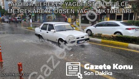 Aydın’a Bereket Yağdı: İşte İlçe İlçe Metrekareye Düşen Yağış Miktarları