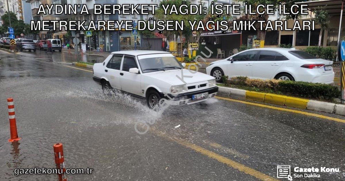 "Aydın'a Bereket Yağdı: İşte İlçe İlçe Metrekareye Düşen Yağış Miktarları" başlıklı haber için fotor
