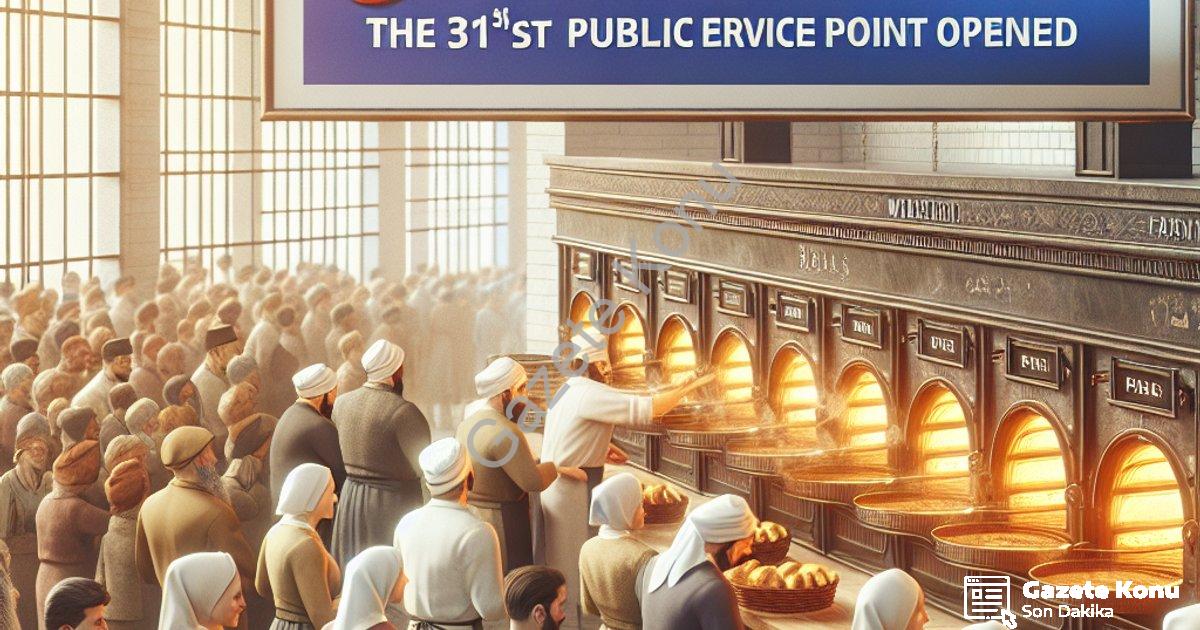 "Merkezefendi Halk Ekmek Ağı Genişliyor: 31. Hizmet Noktası Açıldı" başlıklı haber için fotorealisti