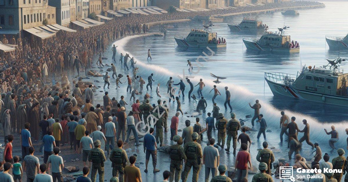 "İzmir Sahillerinde Hareketli Saatler: 120 Düzensiz Göçmen Yakalandı" başlıklı haber için fotorealis