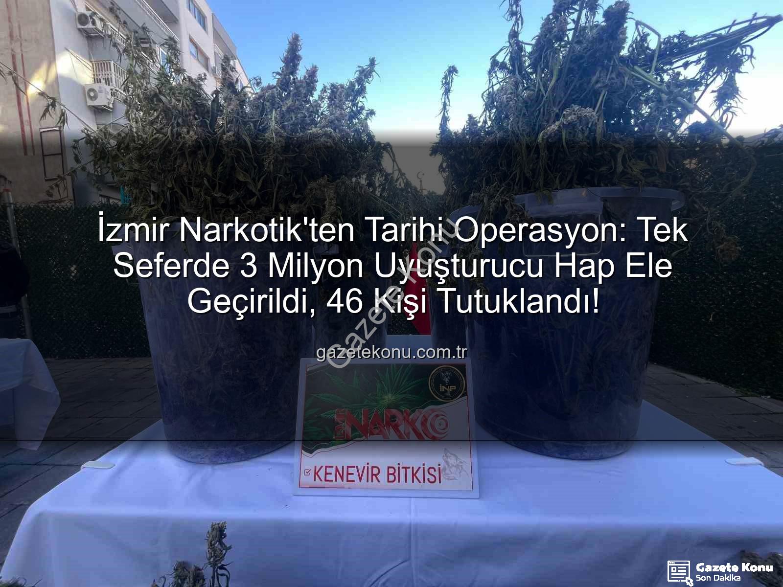 uyuşturucu hap - İzmir Narkotik'ten Tarihi Operasyon: Tek Seferde 3 Milyon Uyuşturucu Hap Ele Geçirildi, 46 Kişi Tutuklandı!