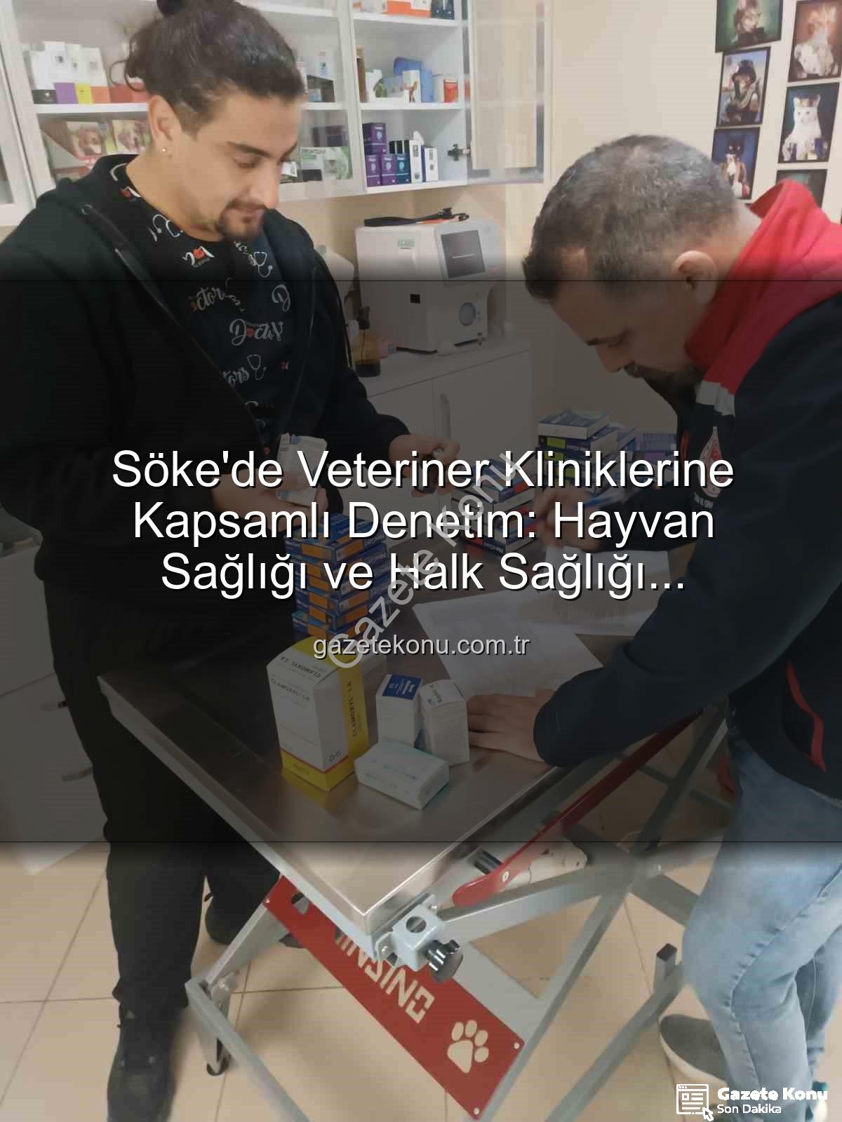 Söke veteriner denetimi - Söke'de Veteriner Kliniklerine Kapsamlı Denetim: Hayvan Sağlığı ve Halk Sağlığı Önceliklendirildi