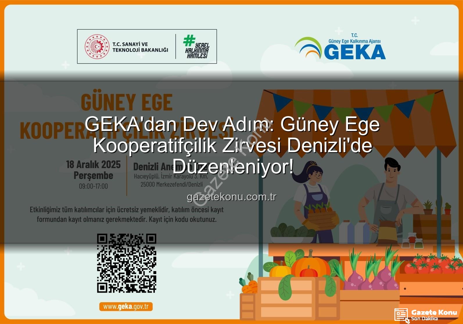 GEKA'dan Dev Adım: Güney Ege Kooperatifçilik Zirvesi Denizli'de Düzenleniyor!