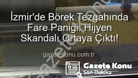 İzmir’de Börek Tezgahında Fare Paniği: Hijyen Skandalı Ortaya Çıktı!